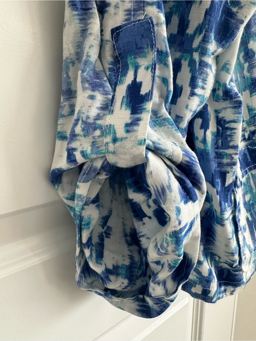 Ruby Rd. Blue & White Zip-Front Top - Picture 4 of 12